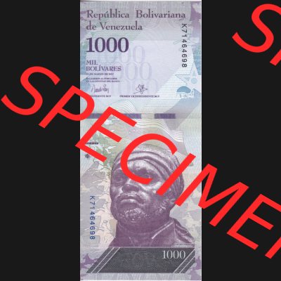 Banknoten Amerika Venezuela 2017, 1000 Bolivares (1) Sammlung