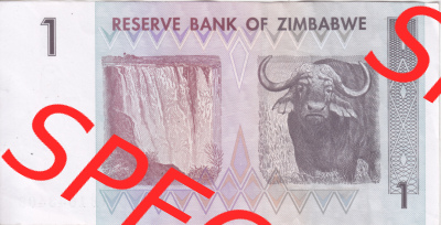 Banknoten Afrika Simbabwe 2007, 1 Dollar (2) Sammlung