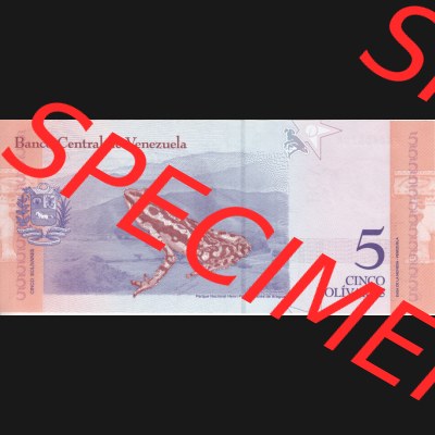 Banknoten Amerika Venezuela 2018, 5 Cinco Bolivares (2) Sammlung