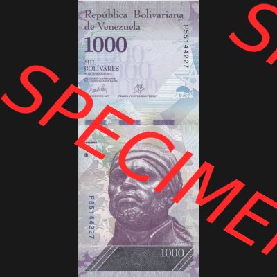 Banknoten Amerika Venezuela 2017, 1000 Mil Bolivares (1) Sammlung