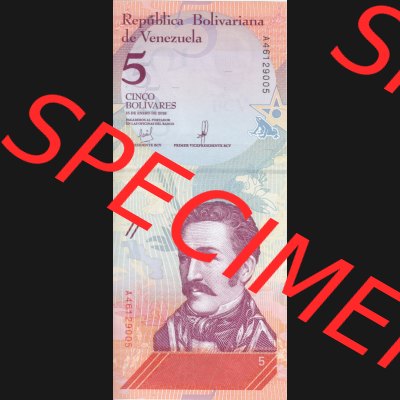 Banknoten Amerika Venezuela 2018 5 Bolivares Schildkröten (1) Sammlung