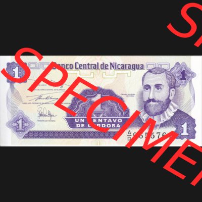 Banknoten Amerika Nicaragua 1991 p167 1 Centavo (1) Sammlung