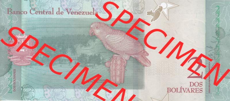Banknoten Amerika Venezuela 2018, 2 Dos Bolivares (2) Sammlung