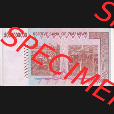Banknoten Afrika Simbabwe 2008, 5000000000 Dollars (2) Sammlung