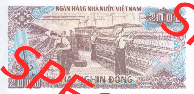 Banknoten Asien Vietnam 1988, 2000 Dong (2) Sammlung