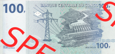 Banknoten Afrika Kongo 2013, 100 Francs (1) Sammlung