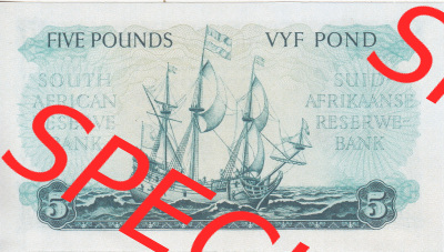 Banknoten Afrika Südafrika 1948-1959, 5 Pfund IV (2) Sammlung