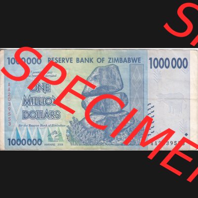 Banknoten Afrika Simbabwe 2008, 1000000 Dollars (1) Sammlung