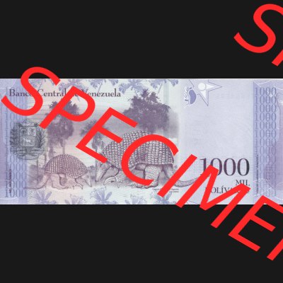 Banknoten Amerika Venezuela 2017, 1000 Bolivares (2) Sammlung