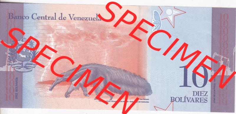 Banknoten Amerika Venezuela 2018, 10 Diez Bolivares (2) Sammlung