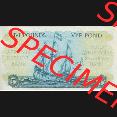 Banknoten Afrika Südafrika 1948-1959, 5 Pfund III (2) Sammlung