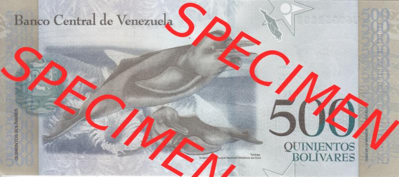 Banknoten Amerika Venezuela 2017, 500 Quinientos Bolivares (2) Sammlung