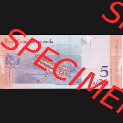 Banknoten Amerika Venezuela 2018 5 Bolivares Schildkröten (2) Sammlung