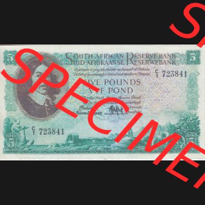 Banknoten Afrika Südafrika 1948-1959, 5 Pfund I (1) Sammlung