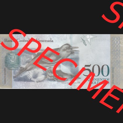 Banknoten Amerika Venezuela 2017, 500 Quinientos Bolivares (2) Sammlung