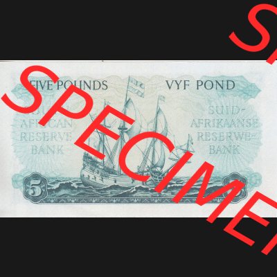 Banknoten Afrika Südafrika 1948-1959, 5 Pfund IV (2) Sammlung