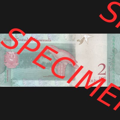 Banknoten Amerika Venezuela 2018, 2 Dos Bolivares (2) Sammlung