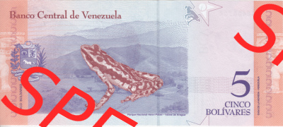 Banknoten Amerika Venezuela 2018, 5 Cinco Bolivares (2) Sammlung
