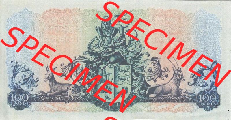 Banknoten Afrika Südafrika 1948-1959, 100 Pfund I (2) Sammlung