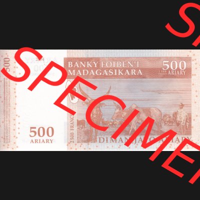 Banknoten Afrika Madagaskar 2004-2004, 500 Ariary (2) Sammlung