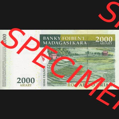 Banknoten Afrika Madagaskar 2007-2012, 2000 Ariary (2) Sammlung