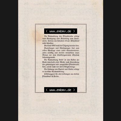 1941, Hypotheken-Pfandbrief über 100 Reichsmark Deutschen Centralbodenkredit-Aktiengesellschaft, 4 Prozent über Fünfhundert Reichsmark (2) Sammlung