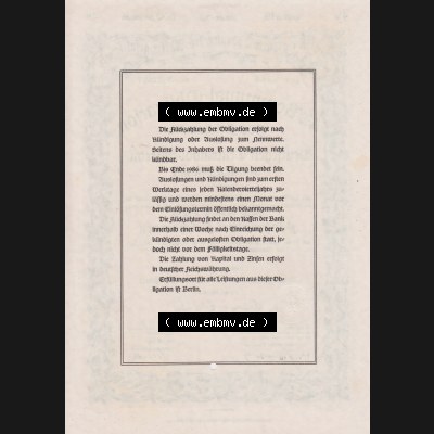 1941, 500 RM Kommunal-Obligation über 500 Reichsmark Deutschen Centralbodenkredit-Aktiengesellschaft Fünfhundert Reichsmark (2) Sammlung