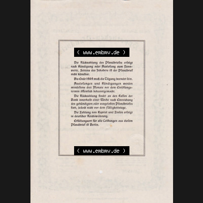 1942, 500 RM Hypotheken-Pfandbrief über 100 Reichsmark Deutschen Centralbodenkredit-Aktiengesellschaft Fünfhundert Reichsmark (2) Sammlung