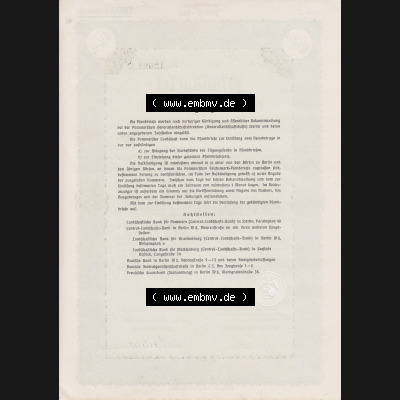 1940, Juli 1000 Reichsmark, Serie II, Pfandbrief, Pommerschen Landschaft (2) Sammlung