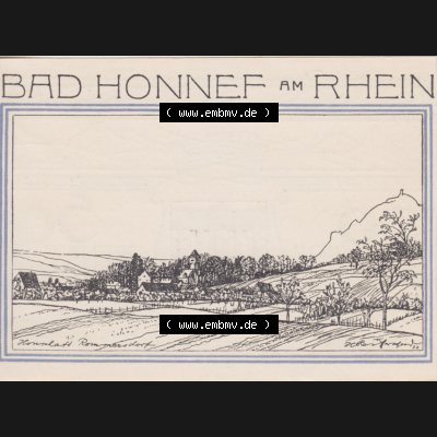 Notgeldscheine Honnef, Bad 1921, 50 Pfennig Honnef Rommersdorf (1) Sammlung
