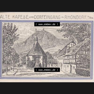 Notgeldscheine Honnef, Bad 1921, 99 Pfennig Alte Kapelle (1) Sammlung