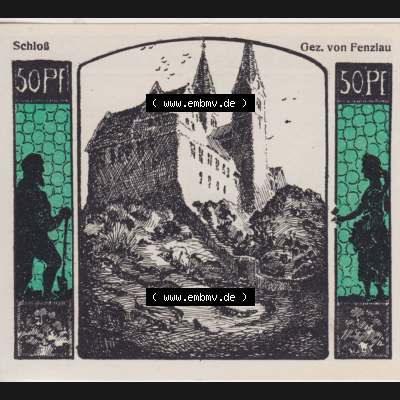 Notgeldscheine Quedlinburg, Stadt 1922, 50 Pfennig Schloß (1) Sammlung