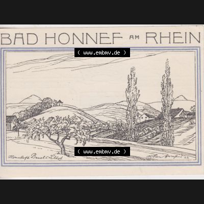 Notgeldscheine Honnef, Bad 1921, 50 Pfennig Honschaft Beutel (1) Sammlung