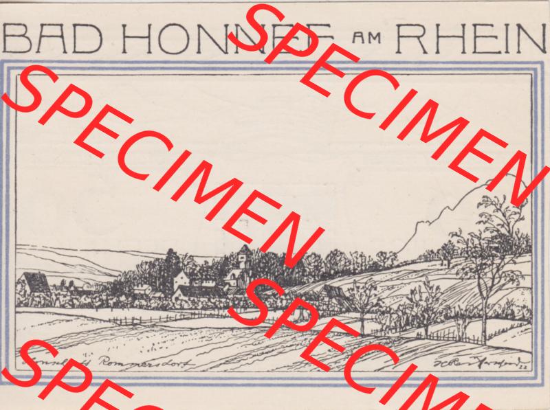 Notgeldscheine Honnef, Bad 1921, 50 Pfennig Honnef Rommersdorf (1) Sammlung