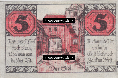 Notgeldscheine Salzwedel, Stadt in Provinz Sachsen Notgeld 1921, 5 Pfennig Der Giel (1) Sammlung