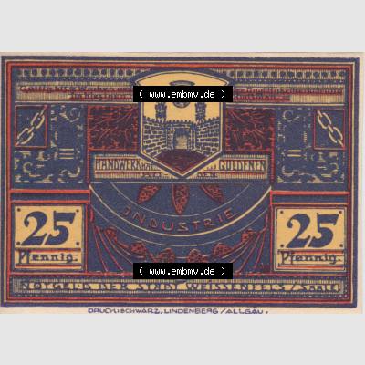 Notgeldscheine Weissenfels, Stadt in Provinz Sachsen Notgeld 1921, 25 Pfennig (1) Sammlung