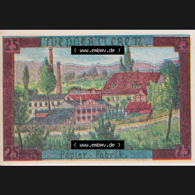 Notgeldscheine Weddersleben, Gemeinde in Provinz Sachsen Notgeld 1921, 25 Pfennig (1) Sammlung