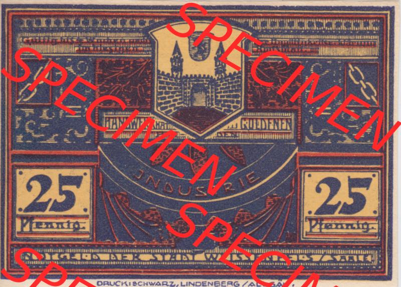 Notgeldscheine Weissenfels, Stadt in Provinz Sachsen Notgeld 1921, 25 Pfennig (1) Sammlung