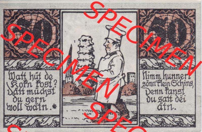Notgeldscheine Salzwedel, Stadt in Provinz Sachsen Notgeld 1921, 50 Pfennig Watt hüt de Kosn Post (1) Sammlung