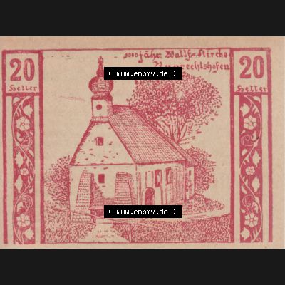 Notgeldscheine Oberösterreich Niederneukirchen 1920, 20 Heller Rot (1). Notgeld Oberösterreich Niederneukirchen, Notgeldscheine aus Oberösterreich im online... Sammlung