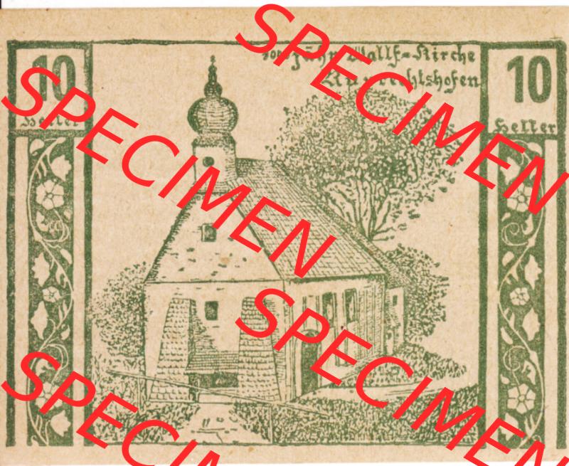 Notgeldscheine Oberösterreich Niederneukirchen 1920, 10 Heller Grün (1). Notgeld Oberösterreich Niederneukirchen, Notgeldscheine aus Oberösterreich im online... Sammlung
