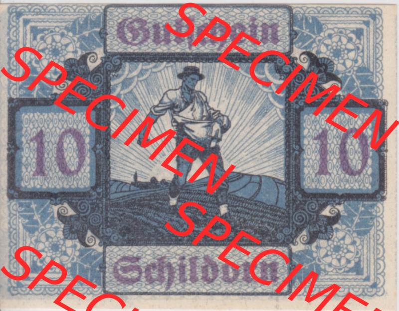 Notgeldscheine Oberösterreich Schildorn 1920, 10 Heller (1). Notgeld Oberösterreich Schildorn, Notgeldscheine aus Oberösterreich im online Katalog für private... Sammlung