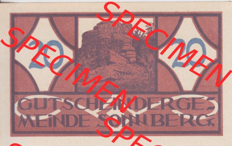 Notgeldscheine Oberösterreich Sonnberg im Mühlkreis 1920, 20 Heller (1). Notgeld Oberösterreich Sonnberg, Notgeldscheine aus Oberösterreich im online Katalog... Sammlung