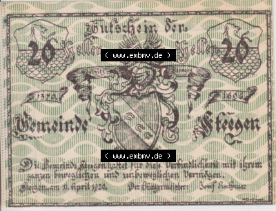 Notgeldscheine Oberösterreich Steegen 20 Heller (1). Notgeld Oberösterreich Steegen, Notgeldscheine aus Oberösterreich im online... Sammlung