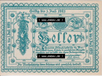 Notgeldscheine Oberösterreich Edlbach 1921, 50 Heller (1) Sammlung