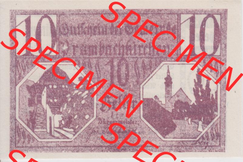 Notgeldscheine Oberösterreich Prambachkirchen 1920, 10 Heller (1). Notgeld Oberösterreich Prambachkirchen, Notgeldscheine aus Oberösterreich im online Katalog... Sammlung