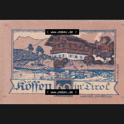 Notgeldscheine Tirol Kössen 1920-1921, 60 Heller (1) Sammlung