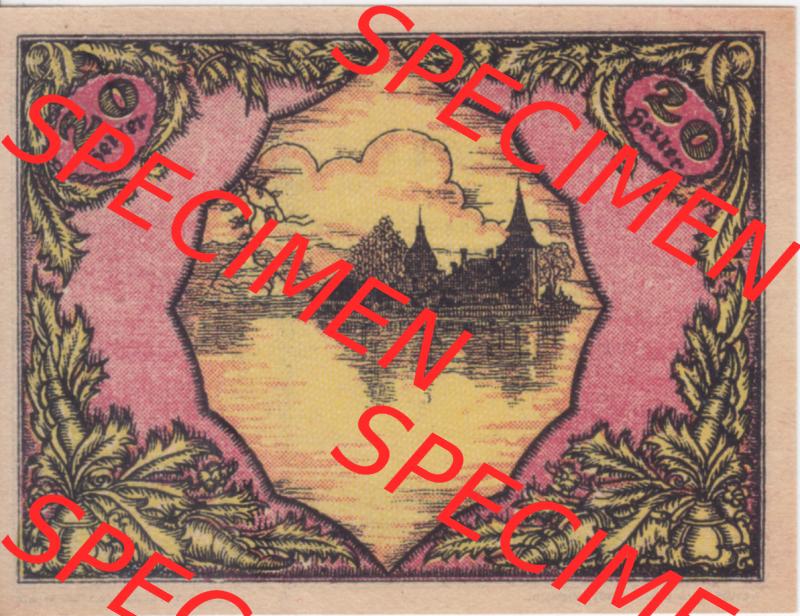 Notgeldscheine Oberösterreich Seewalchen am Attersee 1920, 20 Serie I. Auflage II. (1). Notgeld Oberösterreich Seewalchen, Notgeldscheine aus Oberösterreich... Sammlung