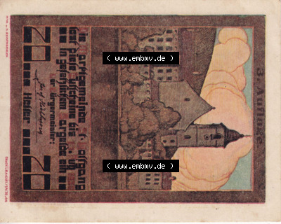 Notgeldscheine Oberösterreich St. Wolfgang im Salzkammergut 1920, 20 Heller (1). Notgeld Oberösterreich St. Wolfgang im Salzkammergut,... Sammlung