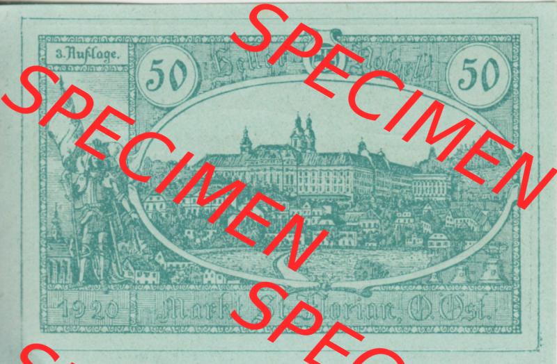 Notgeldscheine Oberösterreich St. Florian 1920, 3. Auflage 50 Heller (1). Notgeld Oberösterreich St. Florian, Notgeldscheine aus Oberösterreich... Sammlung